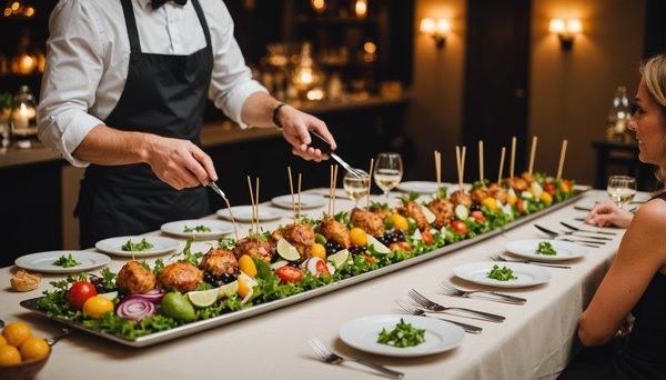 Optez pour un traiteur cocktail dinatoire écoresponsable